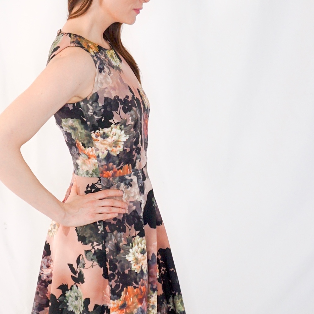 SANDRO FERRONE ROMA Floral Print Dress 0154 - Picture 5 of 8